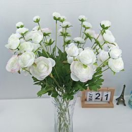 Fleurs décoratives fleur artificielle soie Faux pour la décoration de fête de mariage mariée Bouquet maison jardin décor photographie accessoires Faux