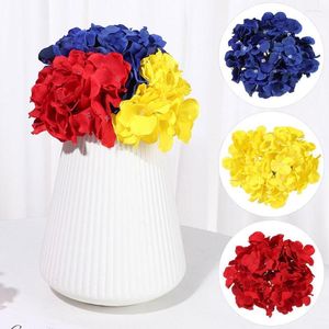 Decoratieve bloemen Kunstmatige bloem zijden Hydrangea hoofd voor bruiloftdecoratie Desktop Decor Diy Crafts krans Scrapbooking Craft Fake