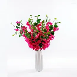 Fleurs décoratives simulation de fleurs artificielles bougainvillea faux arrangement de branche florale décoration de maison de mariage