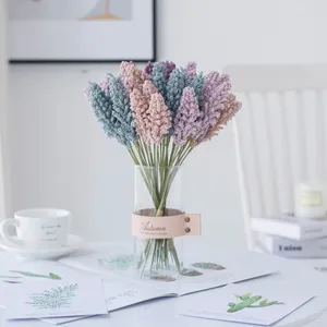 Decoratieve bloemen kunstmatige bloem simulatie plant lavendel plastic huisdecoratie bruidsboeket