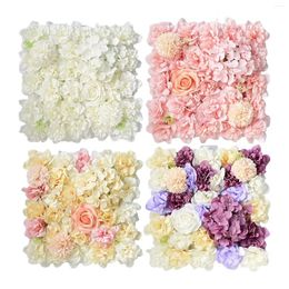 Fleurs décoratives Artificial Flower Wall Panel Coltel pour le décor de fête de mariage