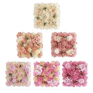 Decoratieve bloemen kunstmatige bloem wandpaneel roze bloemenmat romantische achtergrond po achtergrond voor bruiloft indoor outdoor evenement decor