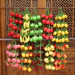 Fleurs décoratives aliments artificiels légumes mousse faux piment Fruits accessoires de photographie pour ferme Restaurant jardin salle maison mur