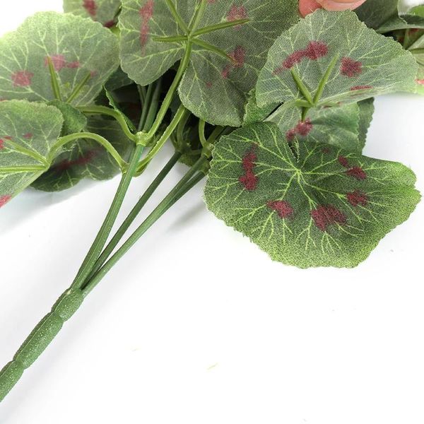 Fleurs décoratives géranium artificiel soie fausse fleur maison bureau décoration de mariage artisanat