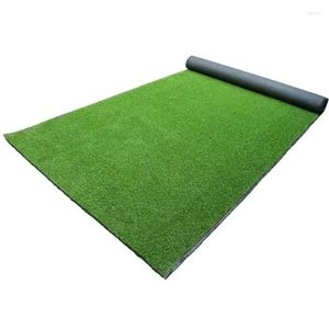 Decoratieve bloemen kunstmatige gras tapijt pp pe 2 cm dikte groen nep synthetische tuin landschap gazon mat turf 50 cm 100 cm/100 cm/200 cm