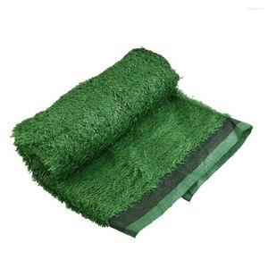 Fleurs décoratives tapis de gazon artificiel vert PP PE 100x300CM faux tapis de pelouse de paysage synthétique gazon pour bricolage Micro aménagement paysager