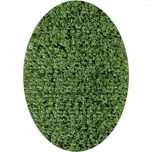 Fleurs décoratives Porches de tapis d'herbe artificiels avec un support marin Patios synthétique Turf miniature pour le sol vert extérieur