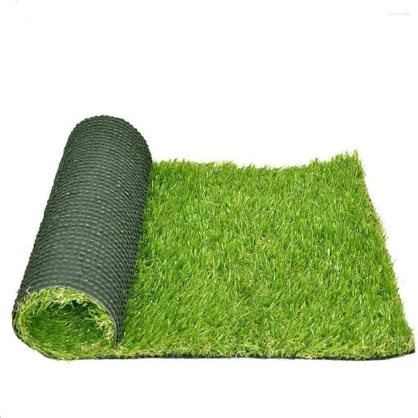 Fleurs décoratives Artificial Grass Turf Pet Fake Tapis 5ft x 13ft 1,38 pouce Hauteur Haute densité Faux Synthétique extérieure intérieure