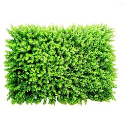 Decoratieve bloemen Kunstmatig groen gras vierkante plastic gazon plantenwand huisdecoratie gesimuleerde tuinwerf hek gebladerte paneel 40x60 cm