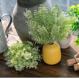 Fleurs décoratives Green Artificiel Plant Wormwood Nordic Home Decor Vases ACCESSOIRES SCÈNE DISPOSITION DES FLAIR
