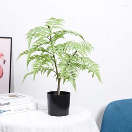 Fleurs décoratives Artificielle Plante Verte Chemise D'eau Feuilles De Noix De Coco En Pot Floral Maison Chambre Décoration Simulation Plantes Faux Fleur Non