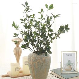 Decoratieve bloemen kunstmatige groene planten ficus long takken boom po scene setting nep home office tuin decoratie