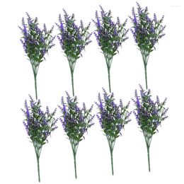 Decoratieve Bloemen Kunstmatige Groene Planten Gesimuleerde Bloem Versiering Realistische Lavendel Elegante Nep