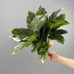 Fleurs décoratives plantes vertes artificielles à feuilles persistantes de plante en plastique pour la maison de la maison de la maison