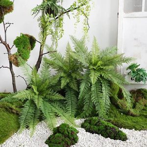 Decoratieve bloemen Kunstmatige groene planten Real Touch Perzische varen Vloerplant Bruiloft El Shop Huis Tuin Bloemenbladeren Decoratie