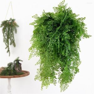 Decoratieve bloemen Kunstmatige groene planten hangende wijnstok Ivy bladeren radijs zeewier druif druiven nep huizen tuin muur feestje decor ss rekwisieten