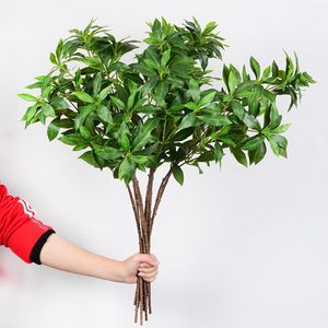 Flores decorativas Tallos de vegetación artificial Plantas 70 cm 120 cm Ramas de hojas de imitación Ficus Ramita Helecho Arbustos verdes falsos Arbustos Fiesta en casa