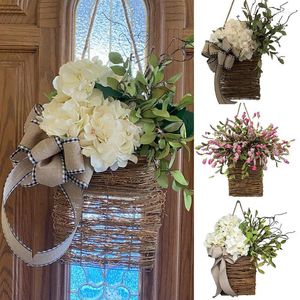 Fleurs décoratives Artificielle Suspendue Bouquet De Fleurs Fête De Mariage Pour L'extérieur DIY Maison Chambre Décoration De Table