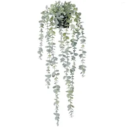 Fleurs décoratives plantes suspendues artificielles petits Faux en pot pour décoration esthétique intérieure et extérieure de bureau salon