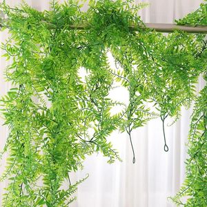 Fleurs décoratives plantes suspendues artificielles vertes faux lier