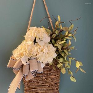 Decoratieve bloemen kunstmatige hangende planten buiten bruiloftsmanden met muur Garland tuin diy nep bloemendecor