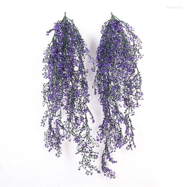 Fleurs décoratives artificielles plantes suspendues branches faux lierre vigne pastèque feuilles pour mur maison chambre jardin mariage guirlande décor