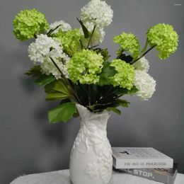 Decoratieve bloemen kunstmatige hortensia voor huis woonkamer eettafel bruiloft decoratie.Hoogwaardige nepplanten bij een betaalbare