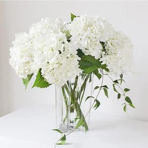 Decoratieve bloemen Kunsthortensia Grote Real Touch Latex Faux Bruiloft Woonkamer Tafeldecoratie