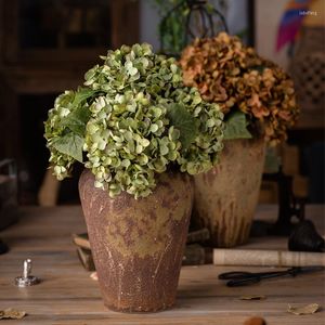 Decoratieve bloemen Kunstmatige Hydrangea Silk Flower Single Plastic Shop Decoratie Arrangement Wedding