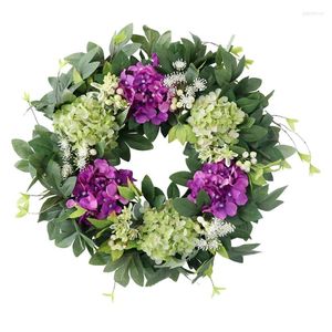 Guirlande d'hortensia artificielle de fleurs décoratives pour les décorations pour la maison de fête de mariage de mur de porte d'entrée