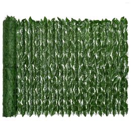 Decoratieve Bloemen Kunstmatige Klimop Privacy Hek Scherm 0.5X3M Heggen En Faux Wijnstok Blad Decoratie Voor Outdoor Tuin