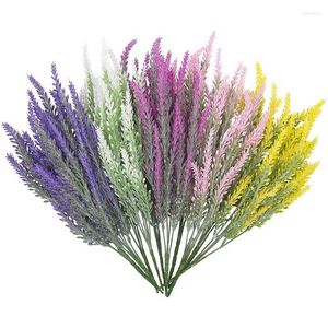 Decoratieve bloemen kunstmatige lavendel 3/6/9 bundels nep echte aanraking met stengels plastic planten bruiloft tuin feest huisdecoratie