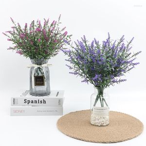 Fleurs décoratives Lavande Artificielle Fleur Simulation Plante En Plastique Faux Décor À La Maison De Noce Jardin Décoration Accessoires En Gros