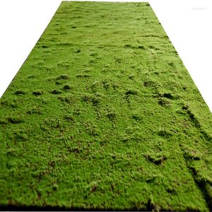 Fleurs décoratives mousse artificielle plantes pelouse mur gazon herbe tapis tapis rouleau décor pour salle extérieure maison boutique mariage jardin Micro