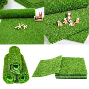 Decoratieve bloemen kunstmatige mos turf gazons groen planten diy micro landschap decoratie nep gras gazon voor huis mini tuin vloer