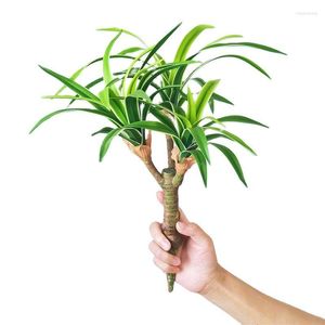 Fleurs décoratives Artificielle Orchidée Herbe En Pot Tropical Réaliste Faux Plantes En Plastique Intérieur Palmier Bonsaï El Bureau Décor À La Maison
