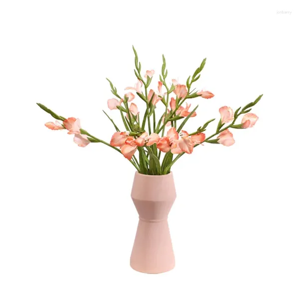 Fleurs décoratives orchidées artificielles floraison en plastique simulées de fausses plantes pour arrangements de mariage.