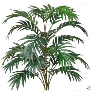 Fleurs décoratives plante de palmier artificielle feuille tropicale grand Dhh0L
