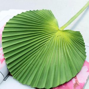 Flores decorativas lanza de palma artificial 55 cm Trimeo Tropical Pu Hoja para el arco de boda Arreglo Luau Party Kitchen Hawaiian