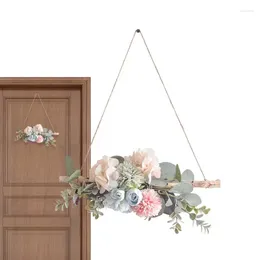 Fleurs décoratives artificielles de fleur de pivoine Swag 15in Blush Garland Rose pour mariage -stylish