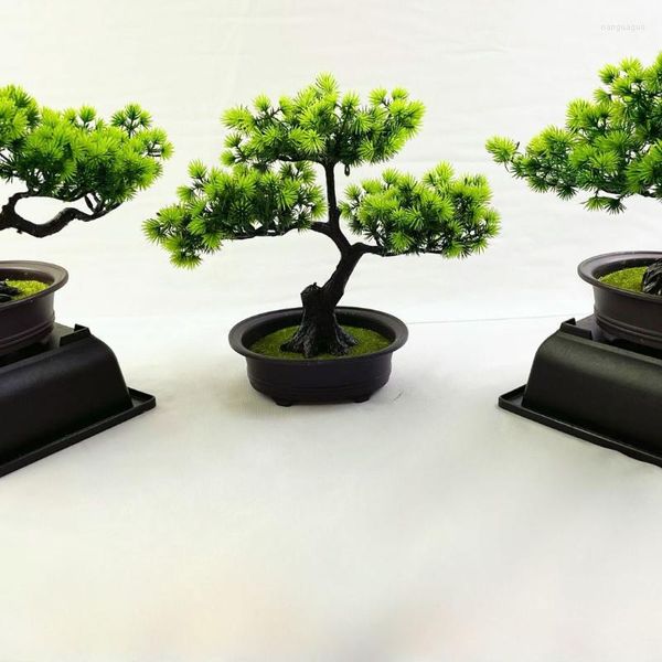 Fleurs décoratives pin artificiel plante en pot modèle maison salle d'exposition El Placement vert décoration intérieure faux