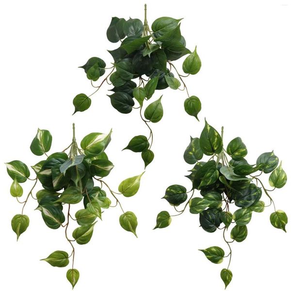 Fleurs décoratives plante artificielle fond mur Simulation herbe feuille vert radis maison boutique décoration