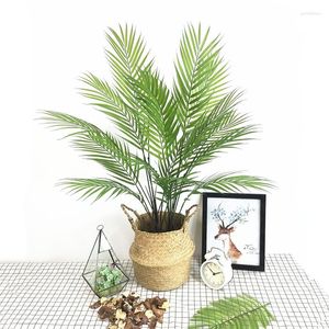 Fleurs décoratives plante artificielle palmier de bambou 50Cm vraie touche en plastique fausse fleur pour la décoration de mariage maison Garen décor de fête de noël