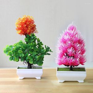 Decoratieve Bloemen Kunstplant Bonsai Simulatie Kleine Boompot Mode Ingemaakte Party Wedding Decor DIY Thuisbenodigdheden Fake