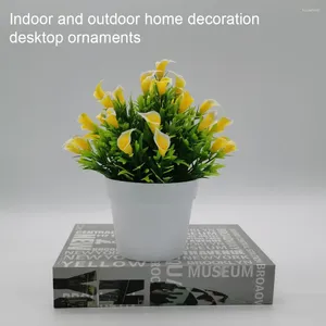 Fleurs décoratives plante artificielle décoration élégante faible entretien facile à nettoyer plantes en plastique bonsaï
