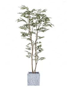 Fleurs décoratives plante artificielle décoration maison faux arbres vert grand Banyan plancher bonsaï ornements