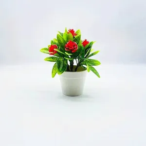 Plantes artificielles décoratives, fausses plantes en Pot, pour décoration de maison et de bureau, bonsaï de table