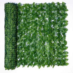 Fleurs décoratives plante artificielle feuillage haie panneau de verdure décor mur clôture tapis vraie touche pelouse mousse faux tapis d'herbe balcon