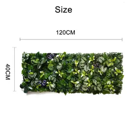 Fleurs décoratives plante artificielle pelouse en plastique maison jardin boutique centre commercial décoration de vacances tapis vert herbe panneau mural pour l'extérieur