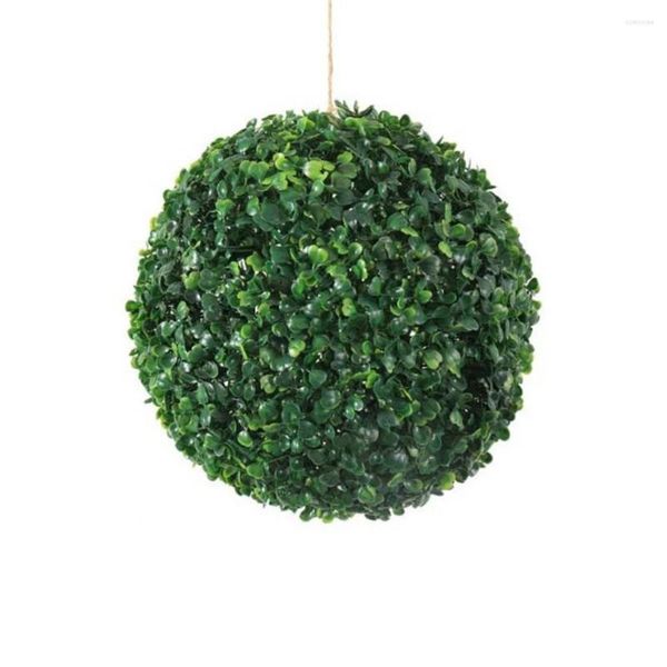 Flores decorativas Planta artificial Simulación de bola de bolas Topiario Decoración verde para Balcón Balcón Balcón Jardín Farty Farty Ornament Home